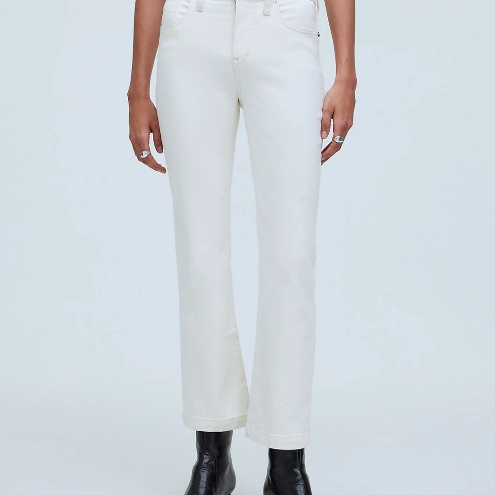 Madewell Petite Kick Out Crop Vintage Canvas Jeans Size 27P - Picture 2 of 6